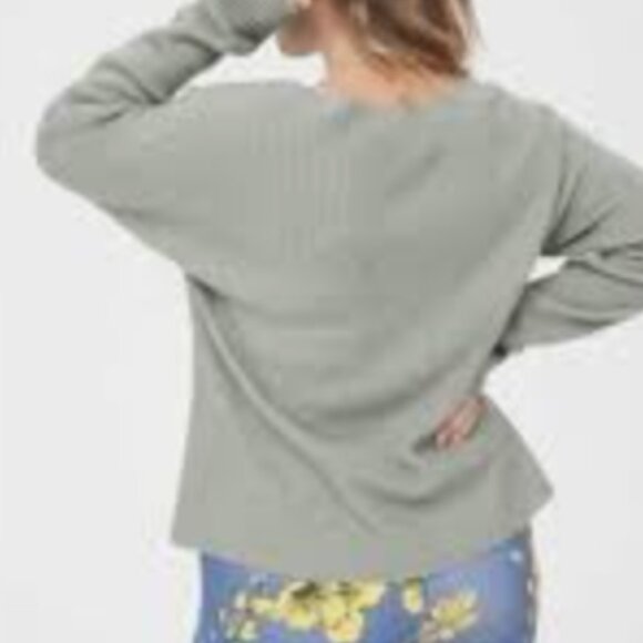 Aerie Offline Teal Twisted Knot Front Sweater Large/G - Picture 3 of 13